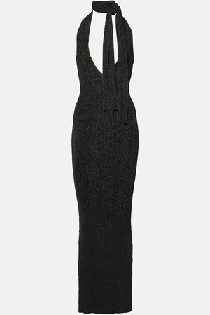 AYA MUSE Abito lungo in maglia lamé