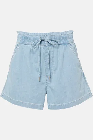 VERONICA BEARD Shorts Tijana in chambray di cotone