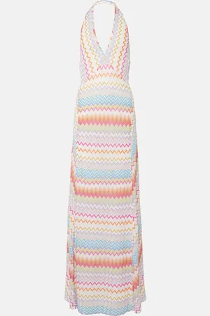 Missoni Abito lungo in lamé a zig-zag