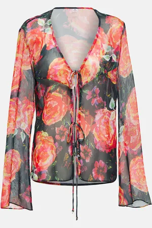 Bananhot Copricostume Vanessa in chiffon con stampa