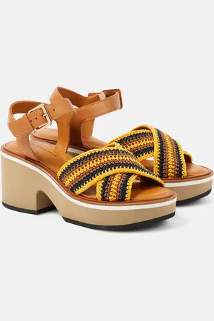 Robert Clergerie Sandali Carya in crochet con plateau