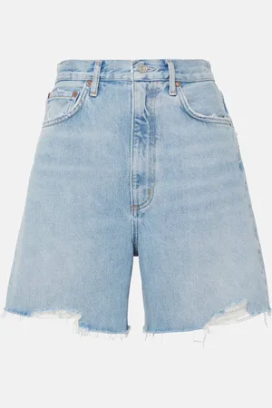 AGOLDE Shorts di jeans Stella a vita alta