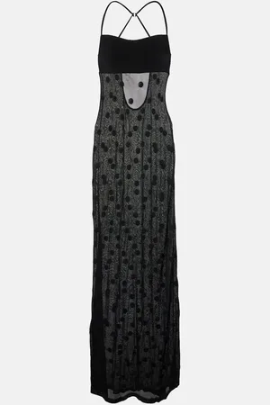 Jacquemus Abito lungo Maille Puntini in mesh