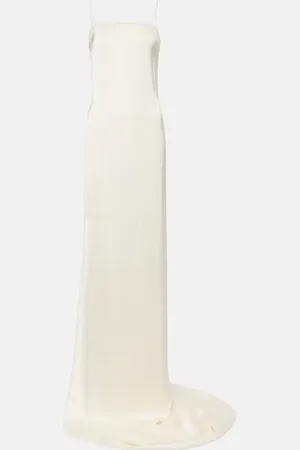 Jacquemus Abito lungo Noiva in raso