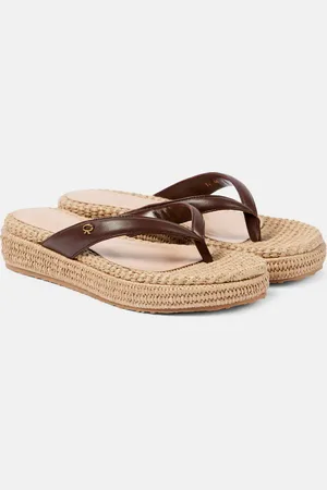 Gianvito Rossi Sandali espadrillas infradito con platform