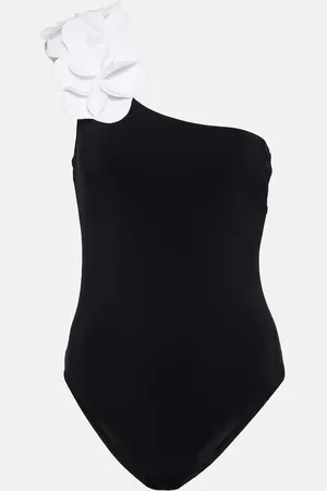 Karla Colletto Costume intero Tess con applicazioni floreali