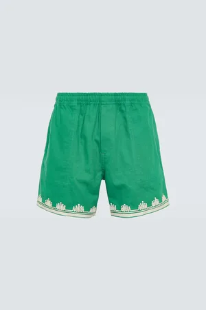 BODE Shorts Ripple in cotone con ricamo