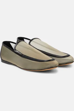 Khaite Mocassini Alessia in mesh con pelle