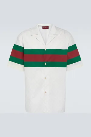 Gucci Camicia bowling in cotone GG