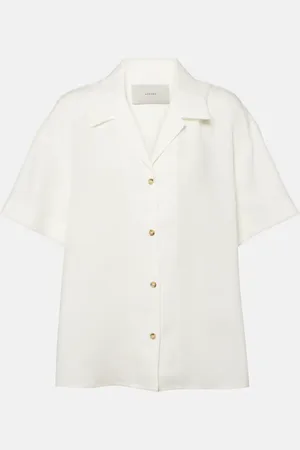 ASCENO Camicia da bowling Prague in lino