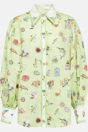 ALÉMAIS Alémais Camicia in lino con stampa