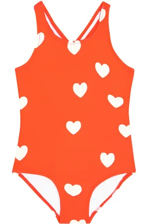 Mini Rodini Costume intero Hearts con stampa