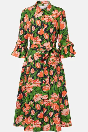 Carolina Herrera Abito chemisier in misto cotone