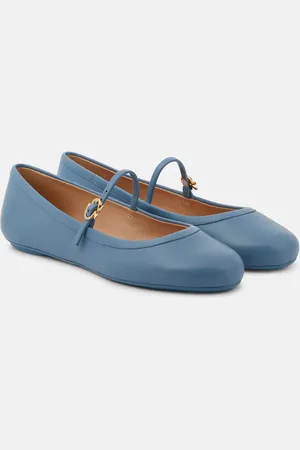 Gianvito Rossi Ballerine Mary Jane Carla in pelle