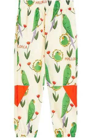 Mini Rodini Pantaloni sportivi Parrots con stampa