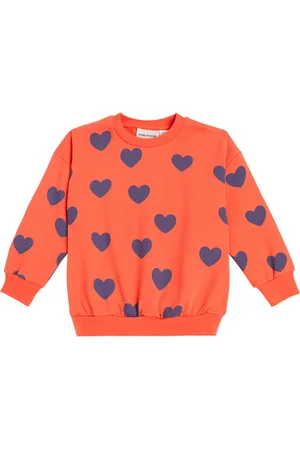 Mini Rodini Felpa Hearts in cotone con stampa