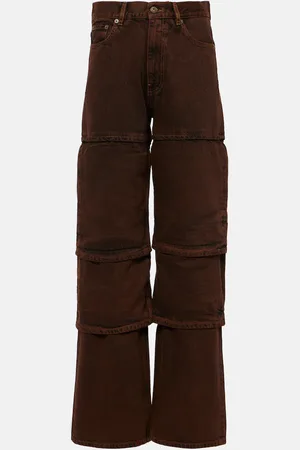Y / PROJECT Jeans a gamba larga e vita alta