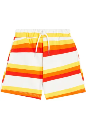 Mini Rodini Shorts in jersey di cotone a righe
