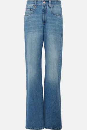 Brunello Cucinelli Jeans a gamba larga e vita media