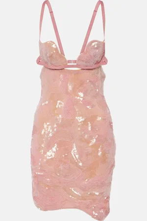 Nensi Dojaka Miniabito Heartbeat con paillettes