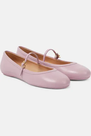 Gianvito Rossi Ballerine Mary Jane Carla in pelle