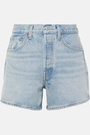AGOLDE Shorts di jeans Parker a vita media