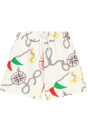 Mini Rodini Shorts Nautical in jersey di cotone