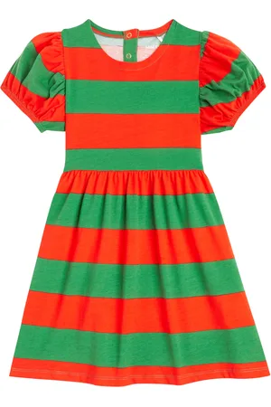 Mini Rodini Abito in jersey di cotone a righe