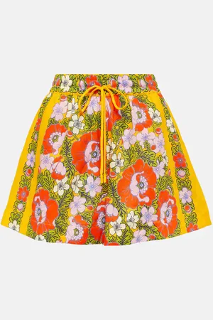ALÉMAIS Alémais Shorts in lino con stampa