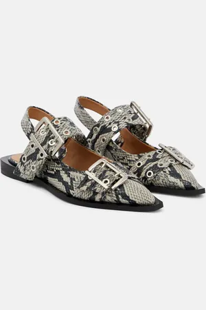 Ganni Ballerine in similpelle con stampa