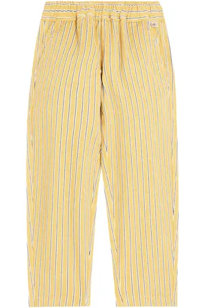 Il gufo Pantaloni in twill di cotone a righe
