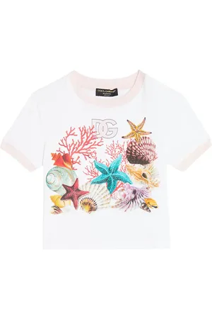 Dolce & Gabbana T-shirt Capri DG in jersey di cotone con stampa