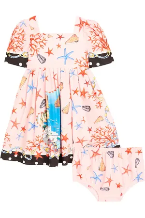 Dolce & Gabbana Baby - Abito e culottes Capri in cotone