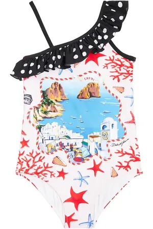 Dolce & Gabbana Costume intero Capri con stampa