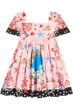 Dolce & Gabbana Abito Capri in cotone con stampa
