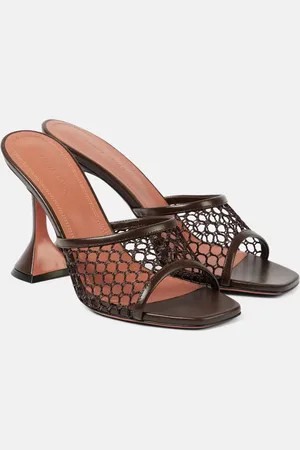 Amina Muaddi Sandali Lupita 95 in mesh
