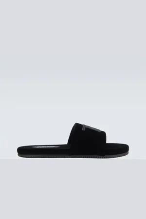Tom Ford Ciabatte in velluto con logo