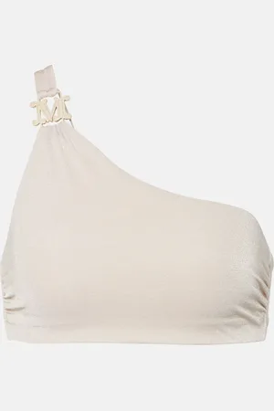Max Mara Top bikini monospalla in Lurex®