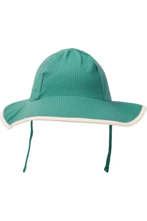 Konges Sløjd Konges Sløjd Cappello Bowie in seersucker con fiocco
