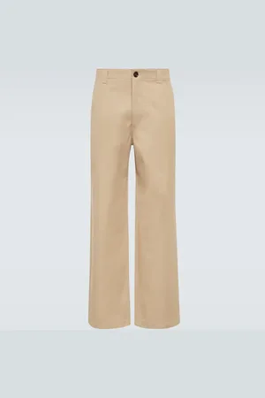 Gucci Pantaloni in twill a gamba larga