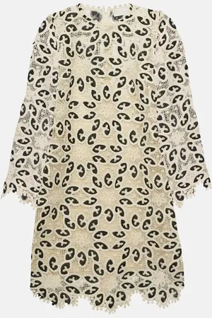 ZIMMERMANN Miniabito Ottie in pizzo di misto cotone