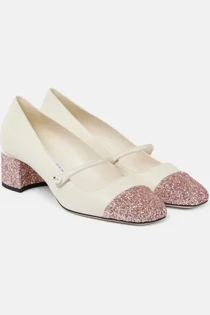 Jimmy Choo Pumps Mary Jane Elisa 45 in pelle con glitter