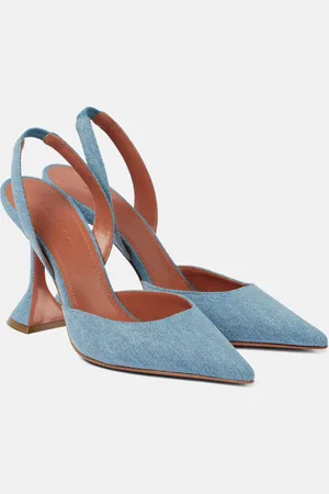 Amina Muaddi Pumps slingback Holli 95 in denim
