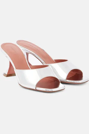 Amina Muaddi Sandali Lupita 70 in pelle