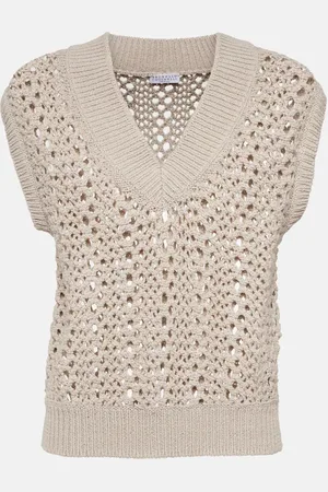 Brunello Cucinelli Gilet in misto cotone
