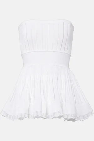 Alaïa Alaïa Top Crinoline con balze
