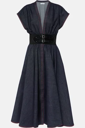 Alaïa Alaïa Abito midi di jeans