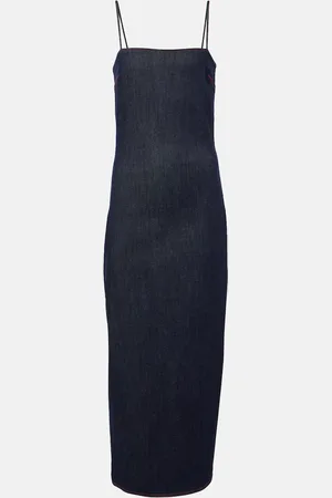 Alaïa Alaïa Abito midi di jeans