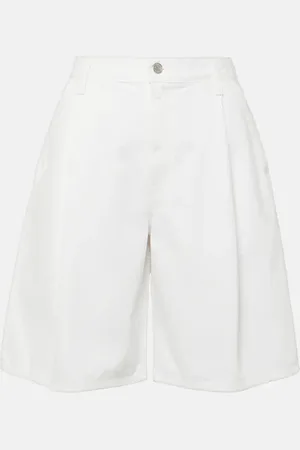 AGOLDE Bermuda Ellis di jeans a vita media
