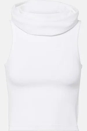 Alaïa Alaïa Top cropped con cappuccio
